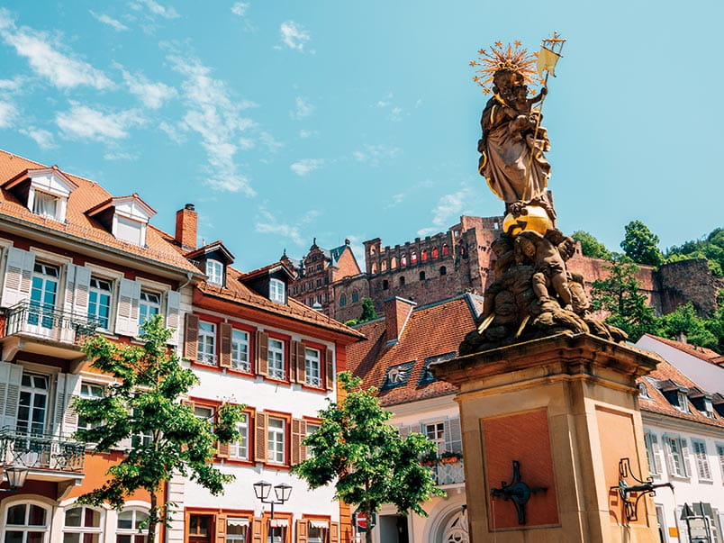 The square in Heidelberg, Germany